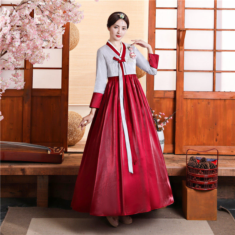 新款韩服传统改良韩国古装朝鲜族民族服装大长今舞蹈民族服装