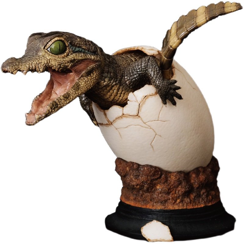 英国rebor孵化蛋恐鳄鱼宝宝出壳模型玩具雕像限量仿真