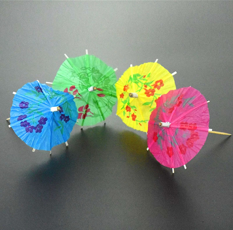 雨伞牙签小伞水果一次性艺术创意纸伞花签鸡尾酒水果叉