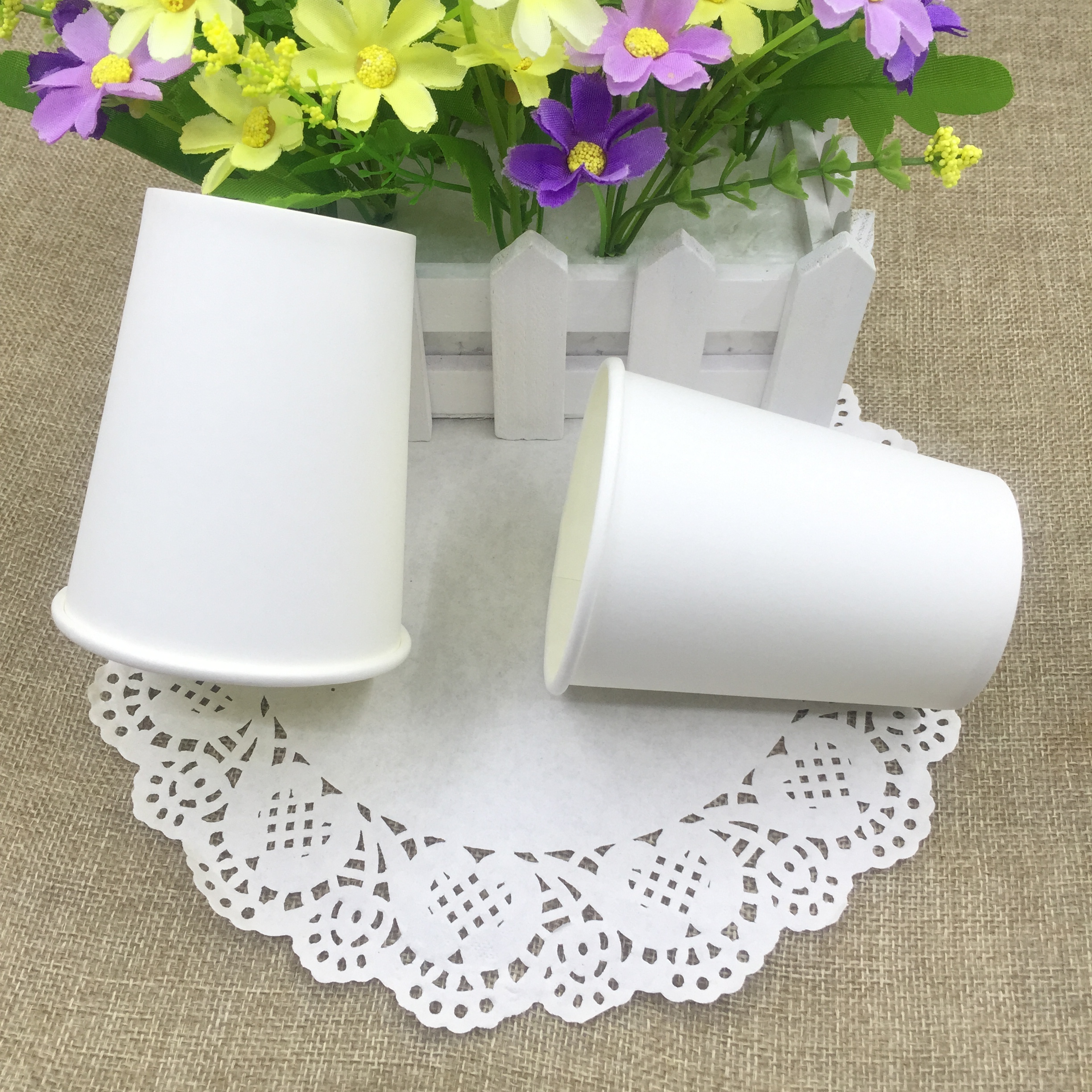 彩色杯子幼儿园手工绘画空白纸杯美术儿童创意动物diy制作材料