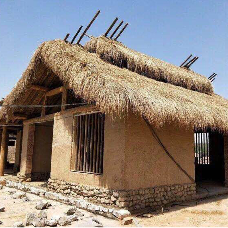 天然茅草瓦茅草屋草棚木屋茅草屋顶装饰真茅草凉亭宽1米 长1米