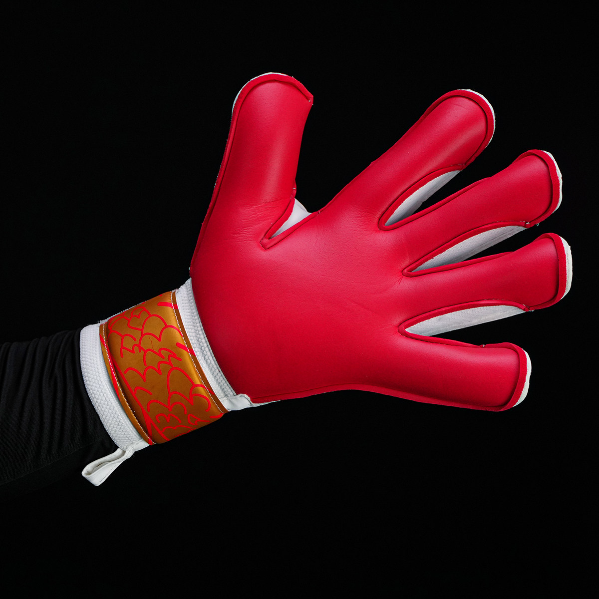 大火足球火套中国中国龙龙城定制耐磨磨人训练比赛守门员手套