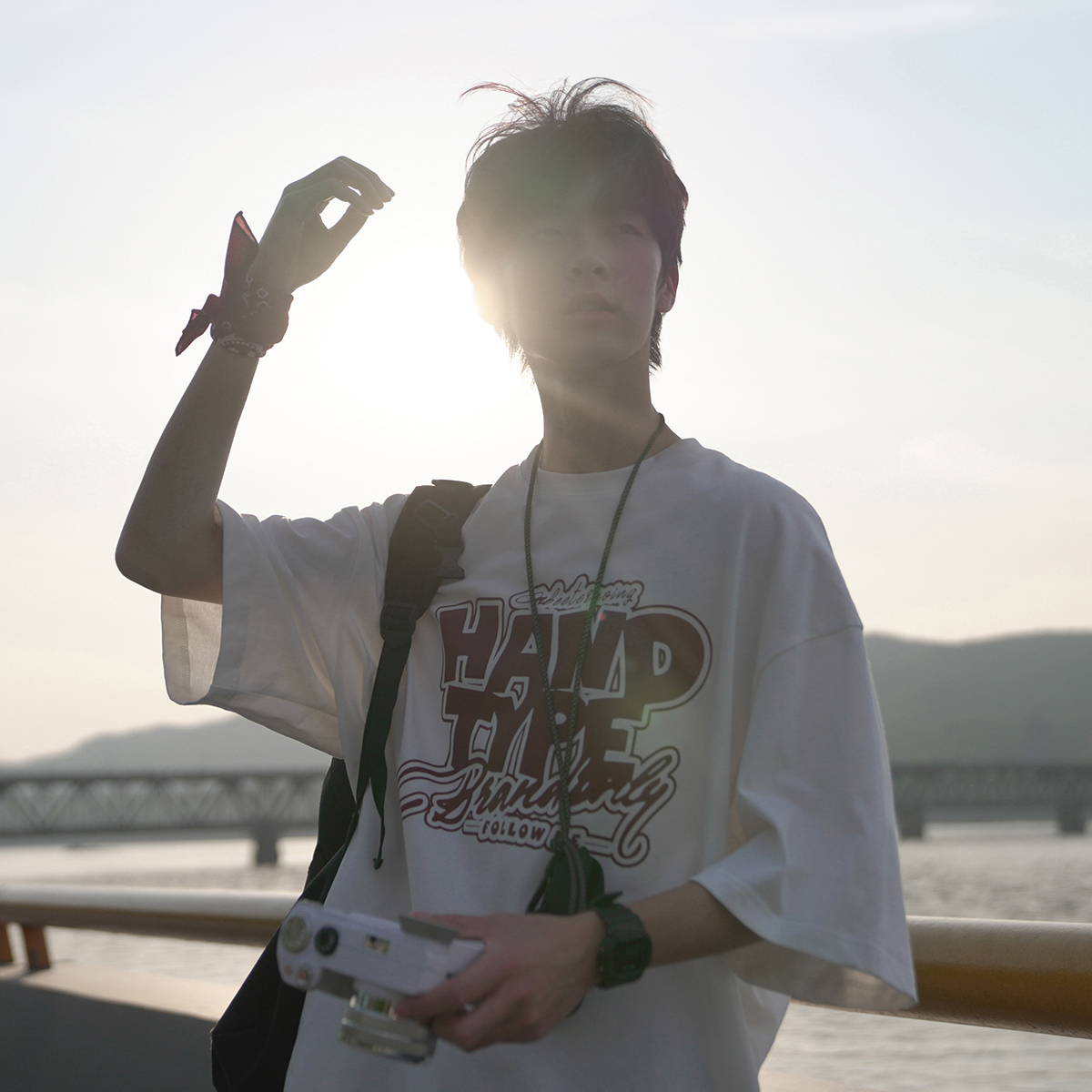 夏季新款男士短袖T恤230g美式街头字母印花潮牌潮流学生半袖衣服