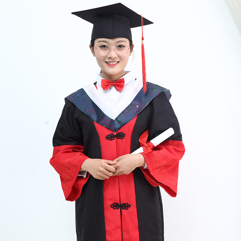 博士大学生男女毕业礼服学院风班硕士披肩文科学生校服