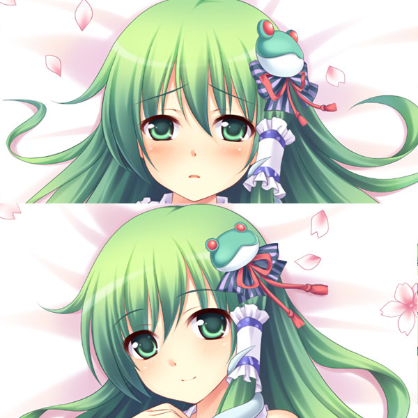 抱枕东方project动漫东风风谷早苗身长靠垫枕头套动漫毛绒