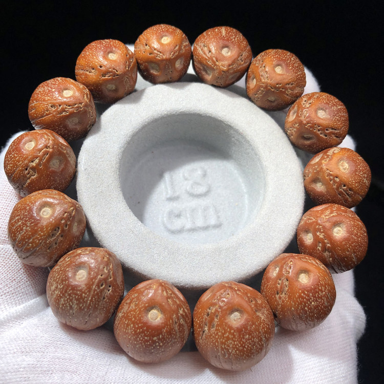 手串金鼠天然籽紫前鼠猫紫同树招财三眼菩提手串