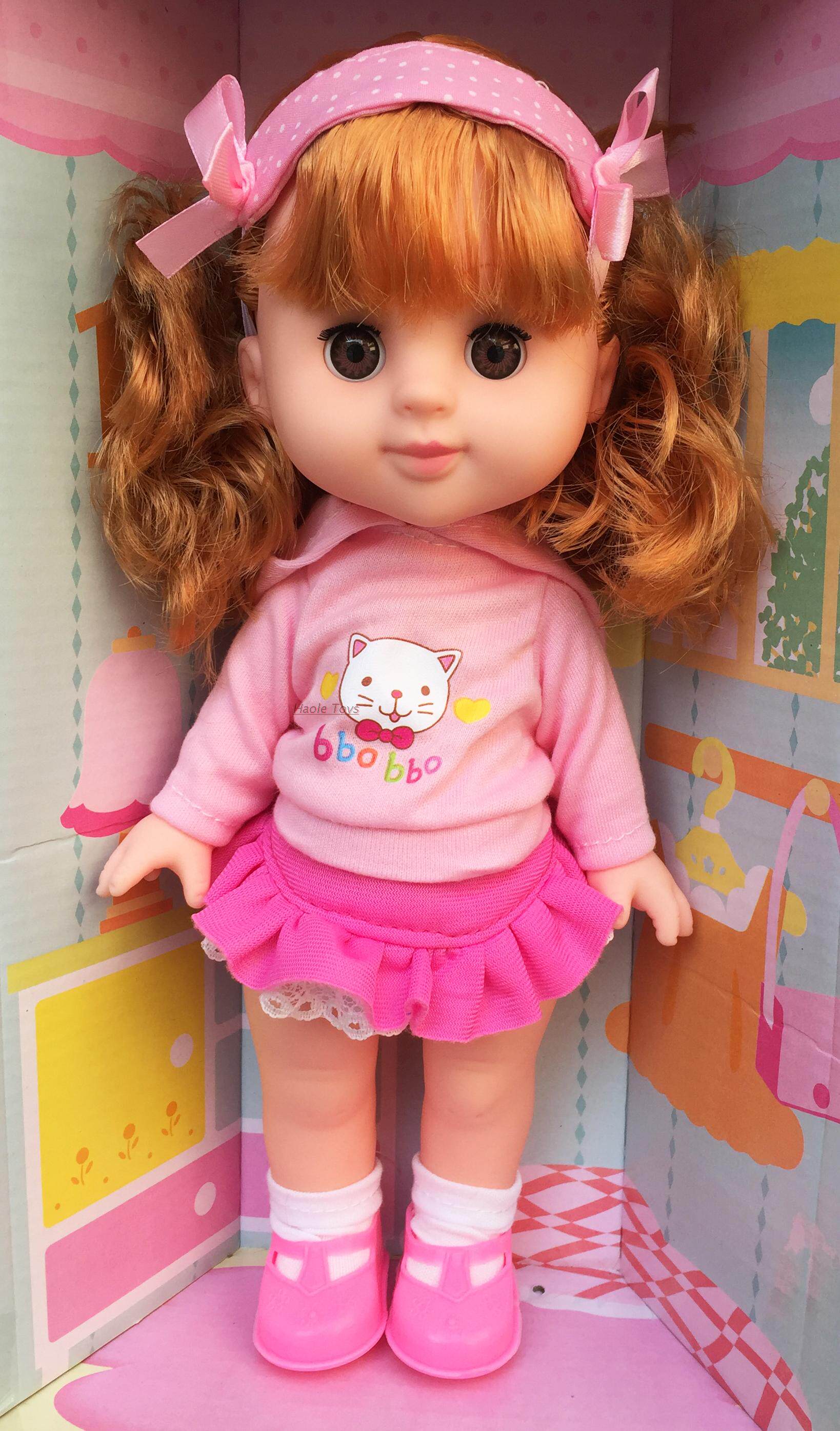 包邮眨眼洋娃娃环保铁质耐用手推车女孩玩具生日礼物