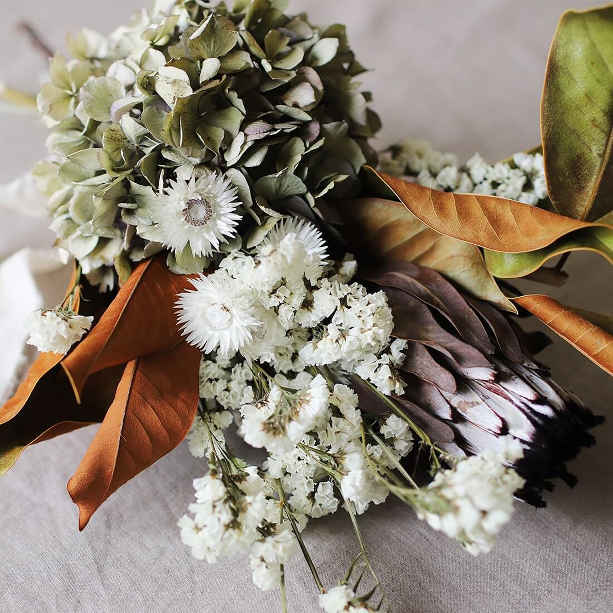 久伴天然真花干花花束套装树枝插花家居客厅干花