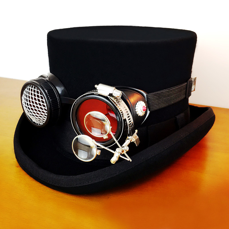 齿轮公爵欧美朋克瘟疫医生中性魔术绅士礼帽帽子
