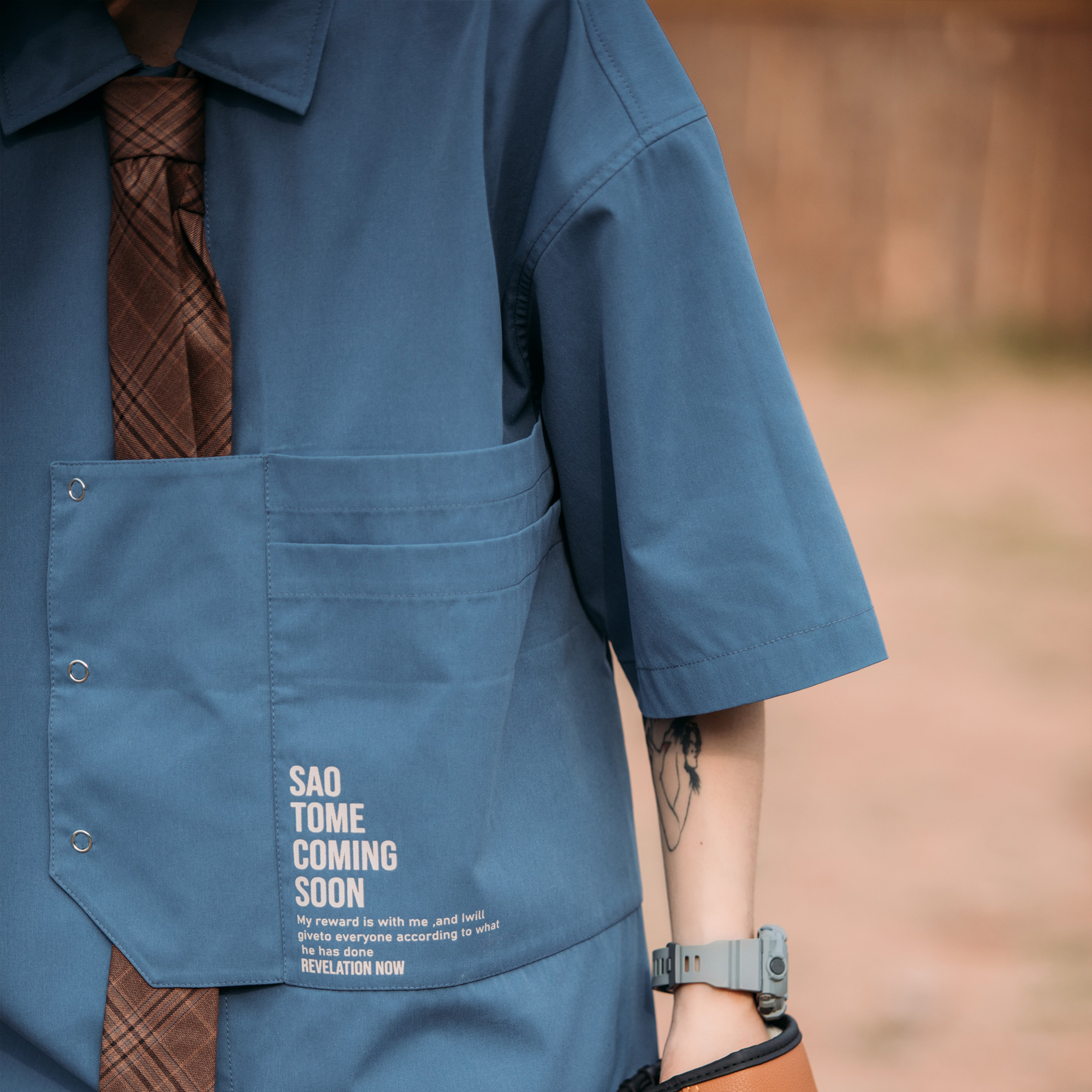 早乙女惠子saotome 日系潮牌格子领带百搭复古学院潮男女衬衫配饰