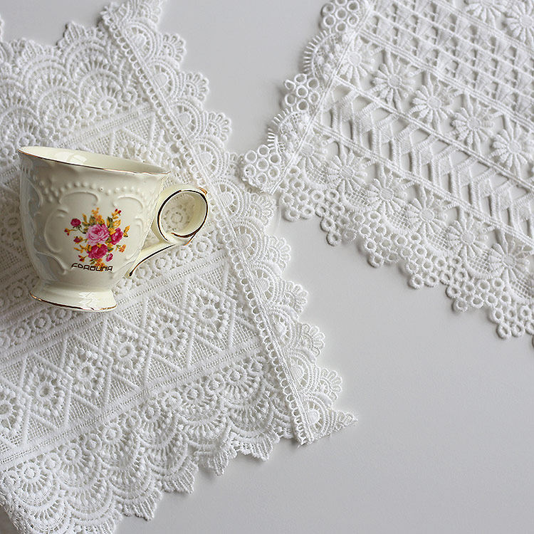 餐垫ins蕾丝镂空钩花刺绣装饰桌垫小清新复古餐垫