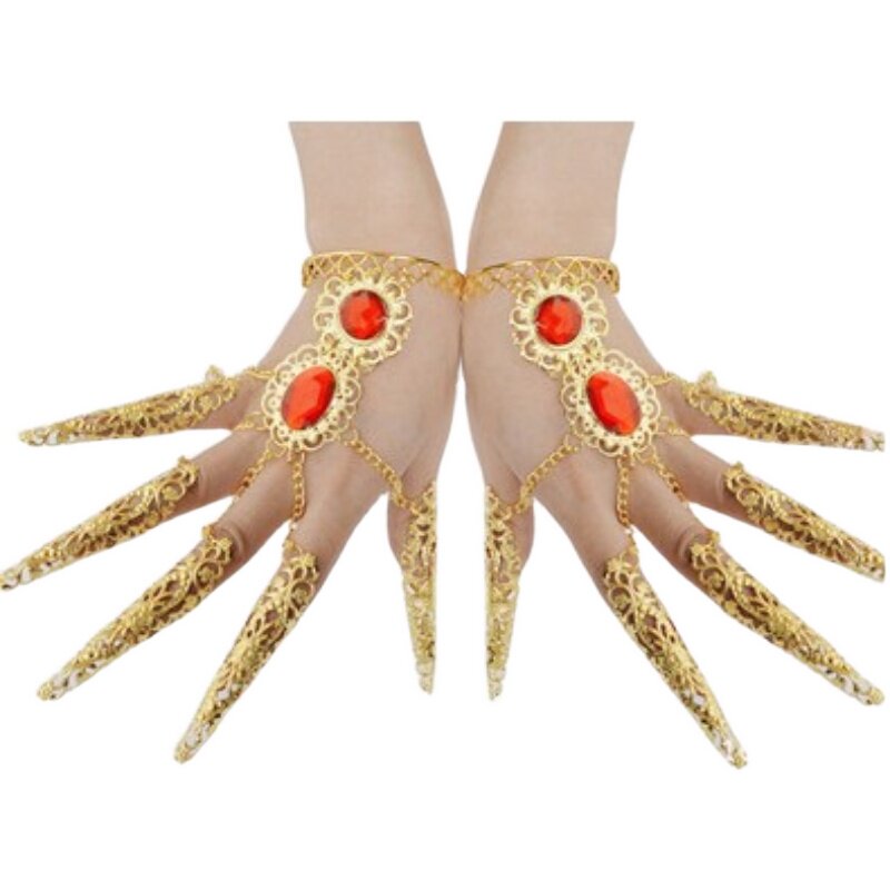 指甲特价千手观音敦煌舞蹈飞天表演手饰孔雀舞肚皮民族服装