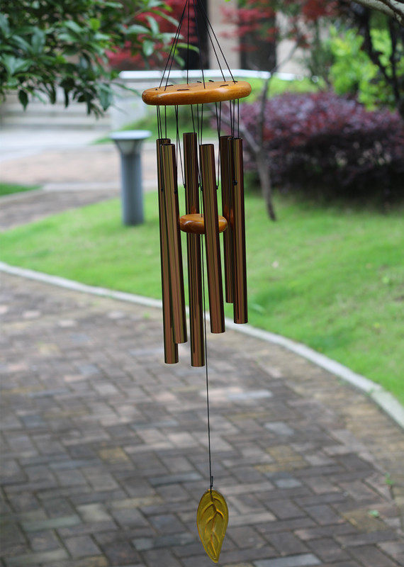 在线试听铃音36寸高档音乐风铃室内外挂件门饰金属管风铃及配件