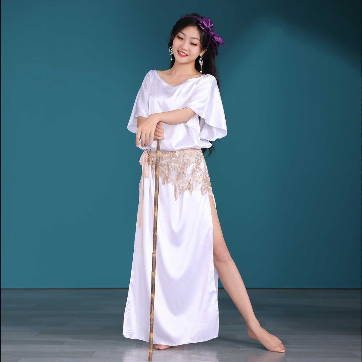 舞娘新款2021演出服表演练功套装肚皮民俗baladi肚皮舞套装演出服