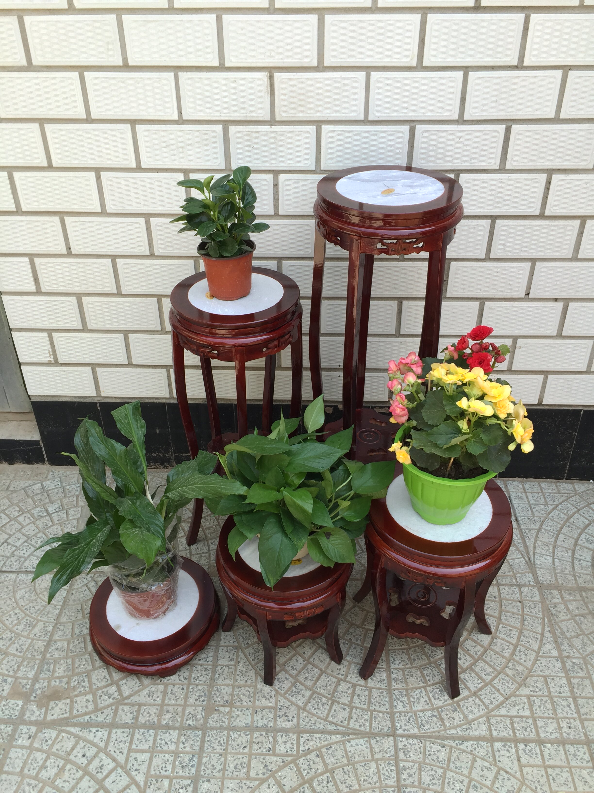 仿古木质实木花架子花盆底座盆景架子客厅绿萝花架