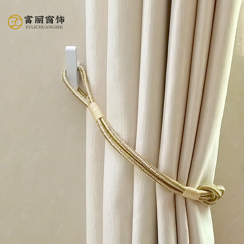 新品创意简约现代窗帘挂钩墙钩壁钩窗帘固定钩子绑带窗帘配件包邮