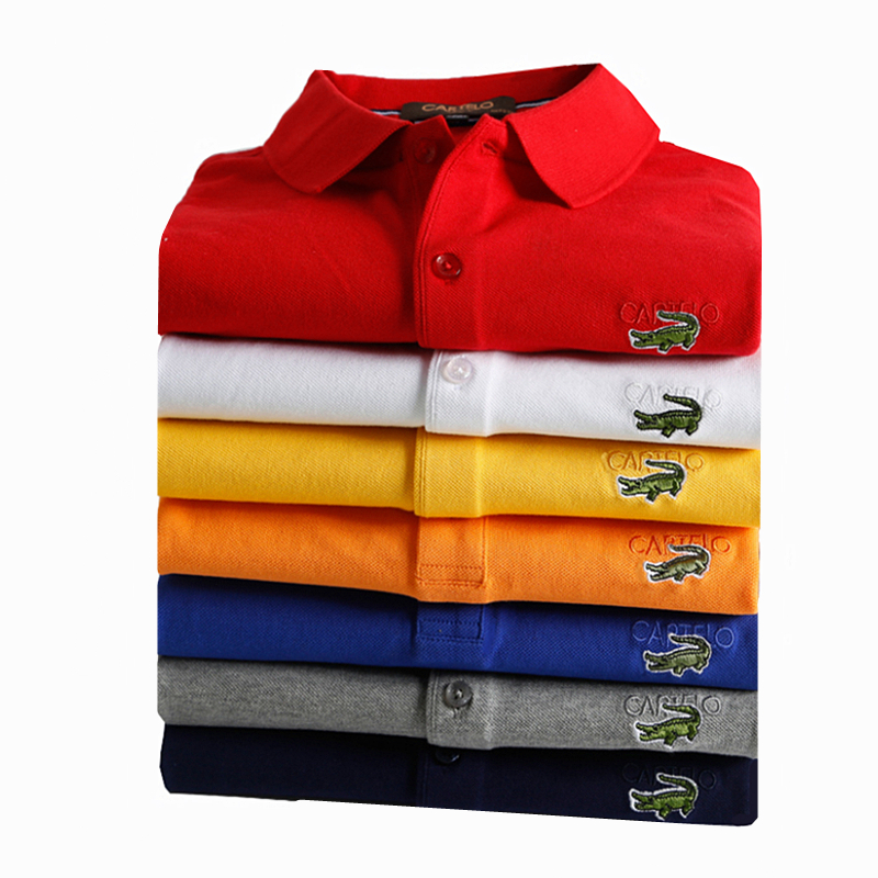 卡帝乐鳄鱼夏季短袖宽松大码男100%纯棉polo衫t恤翻领商务休闲男