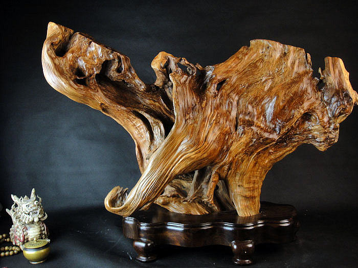 木檀世家崖柏陈化老红根雕摆件象鼻山木雕木雕工工艺品根雕