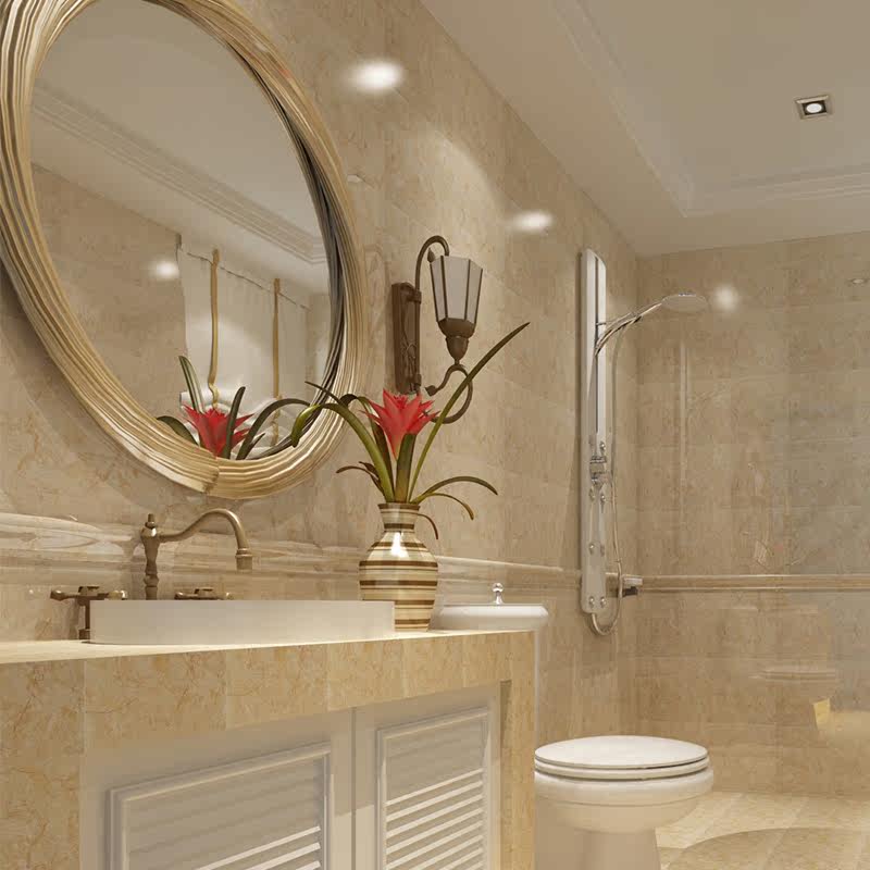 简约现代卫生间亮光墙砖 黄色厨房瓷片釉面砖 地面砖 瓷砖300 600