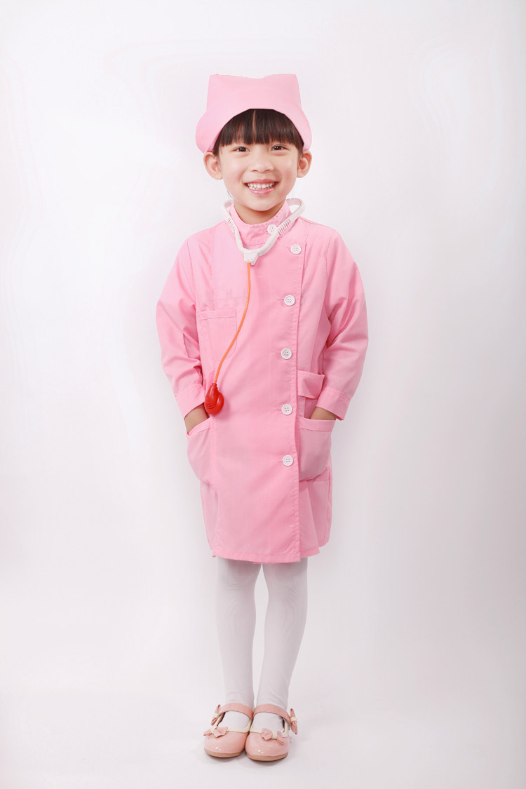 幼儿护士医生服装 儿童护士医生演出服 小医生白大褂扮演表演服