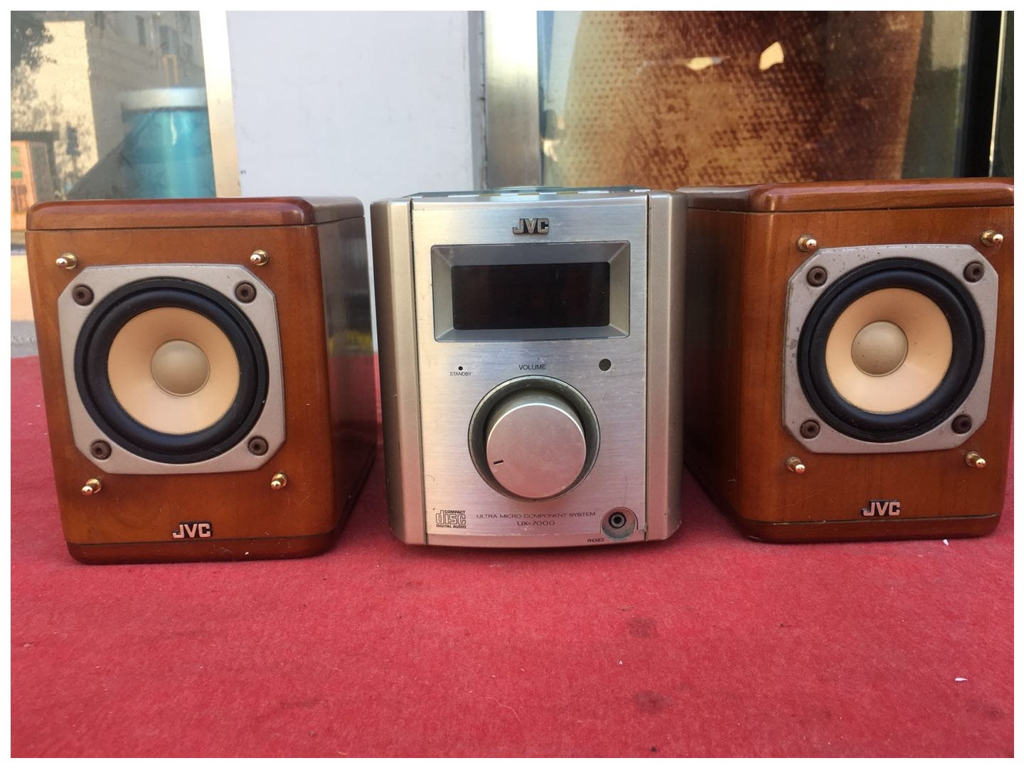 二手日本jvcux7000迷你发烧组合音响cd机收收音机喇叭