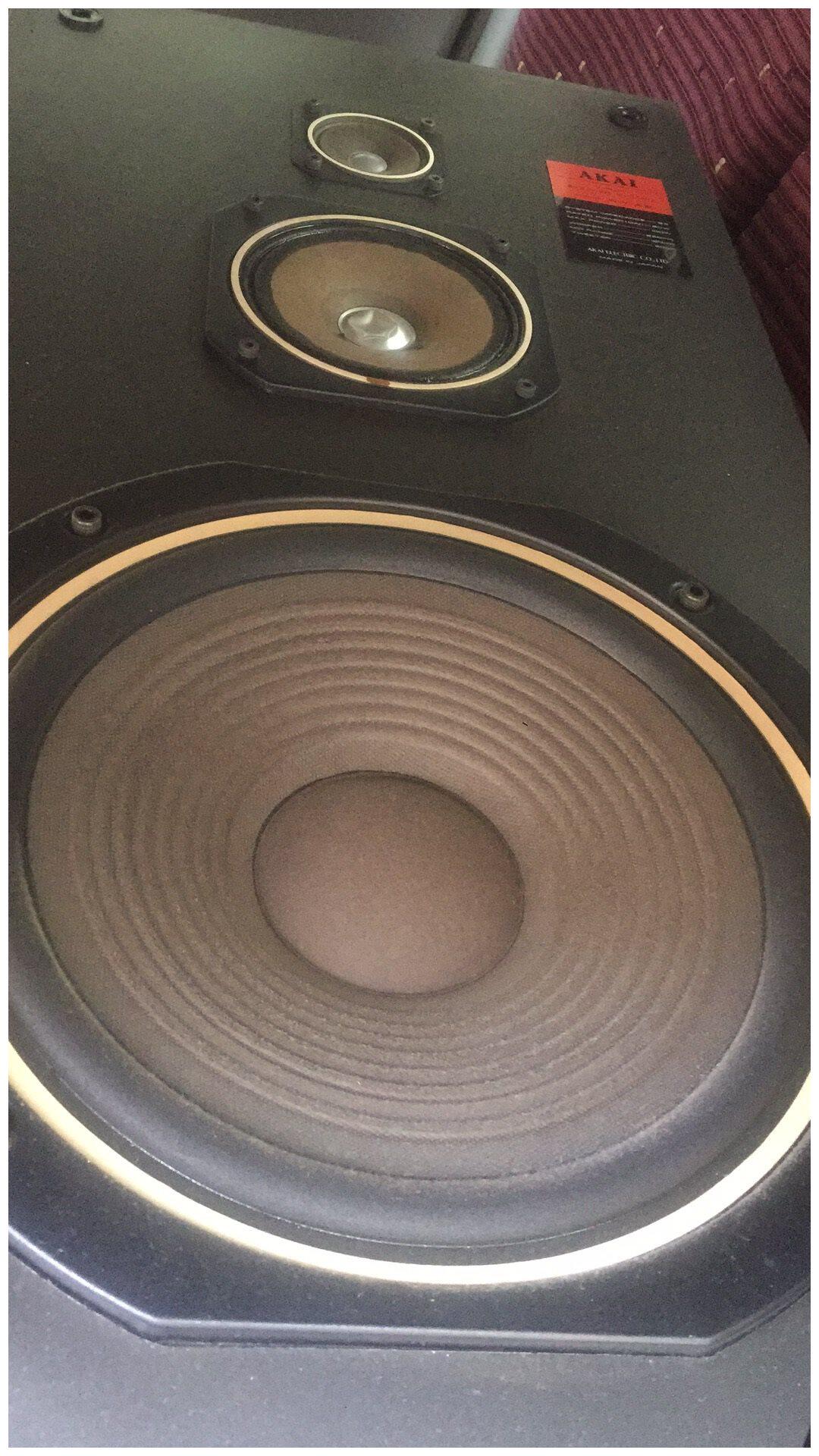 原装akai雅佳mx-a9组合音响古董级别十二二寸低音喇叭