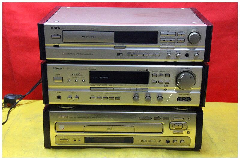 组合音响日本进口原装denon天龙cdld磁带机主机组合音响