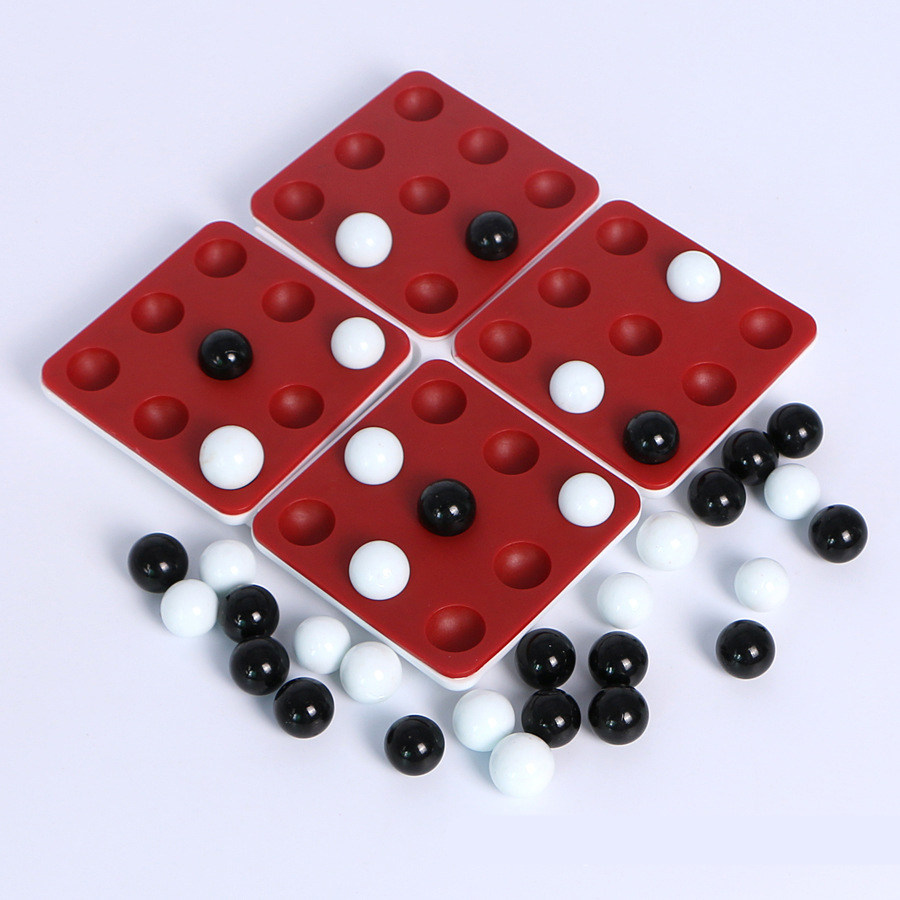 旋转五子棋连珠黑白棋玩具精装益智启蒙桌面游戏四子棋