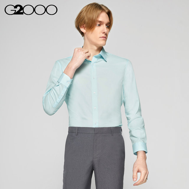 G2000 business shirt men's long-sleeved united aged youth decoration Korean version of the men's shirt occupation G2000 business shirt men's long-sleeved united aged youth decoration Korean version of the men's shirt occupation