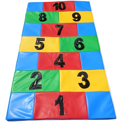 感统器材数字跳垫a型软体组合玩具彩色数字跳垫体操垫软体地垫