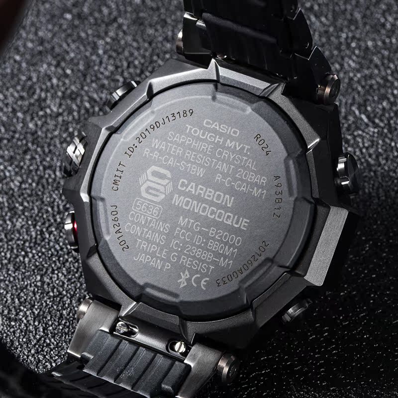 卡西欧g-shock钢铁之心太阳能电波蓝牙手表日韩腕表