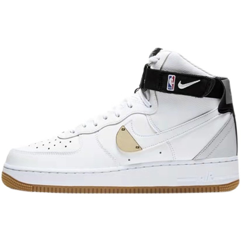 nike耐克af1空军一号nba黑白白金男子高帮休闲运动休闲鞋