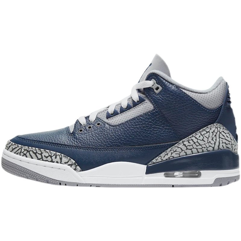 airjordan3aj3午夜蓝爆裂纹男子篮球鞋ct8532401