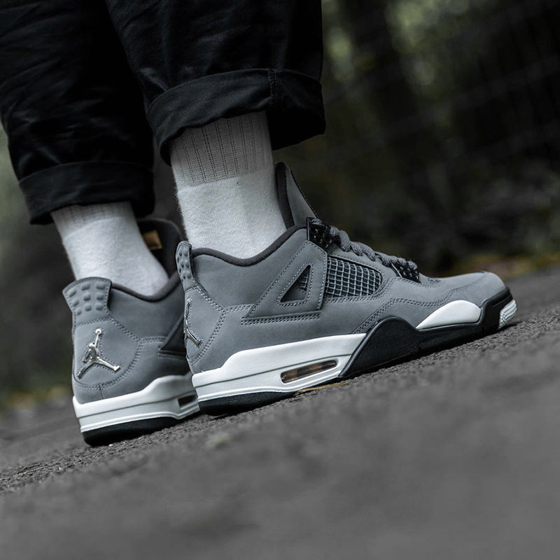 airjordancoolgreyaj4酷灰麂皮老鼠篮球球鞋篮球鞋