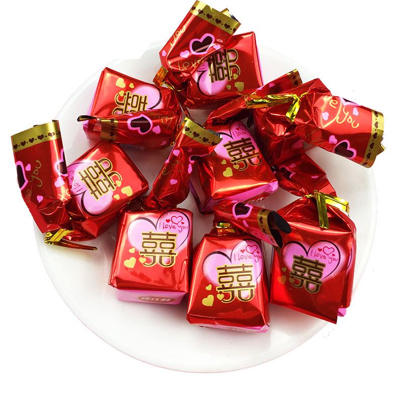 喜糖结婚专用散装软糖500g大颗水果糖婚糖糖果喜糖