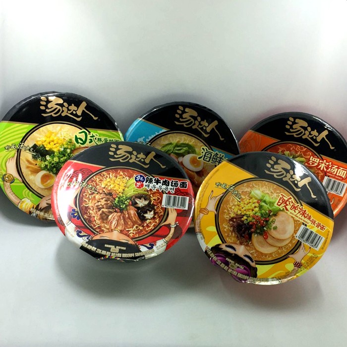 统一酸辣口味五口牛肉罗宋汤海鲜日式汤达人5碗冲泡方便面