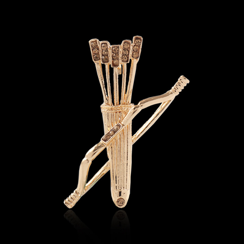 复古弓箭胸针胸花别针男士西装丘比特箭头勋章胸针