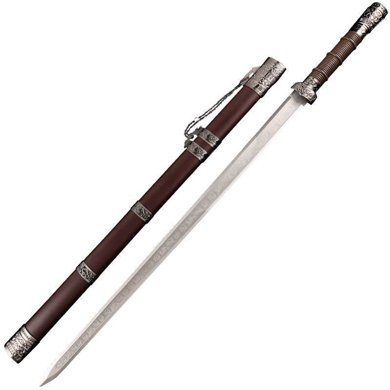 龙泉龙剑未开宝剑剑长款道具装饰摄影古风卧龙刀剑