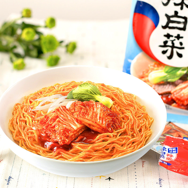 农心辣白菜拌面韩国口味凉拌面韩式冷面速食泡面方便面5连包袋装