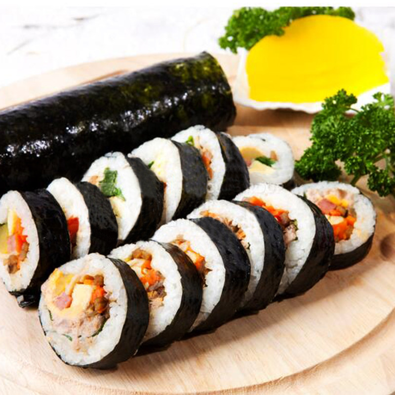 韩国进口清净园烤海苔紫菜包饭专用材料全张海苔寿司工具食材10张