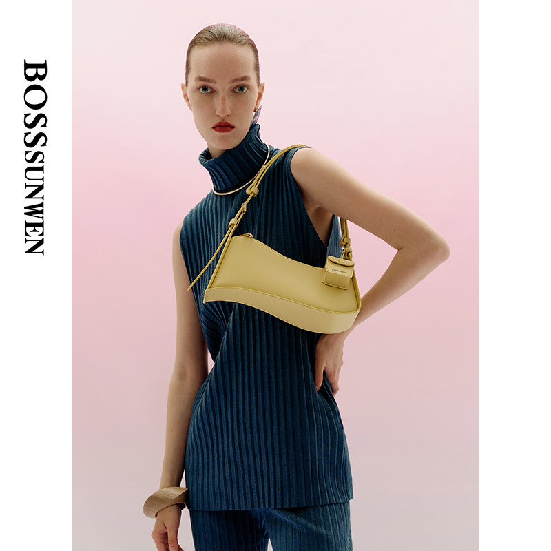 bosssunwen波浪包包包包女女包小众原创设计质感真牛腋下包