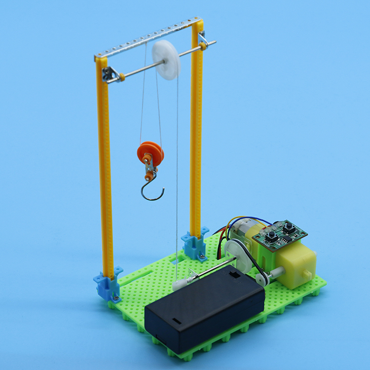 小学生科技制作小发明起重机diy科学实验教具套装手工科学实验