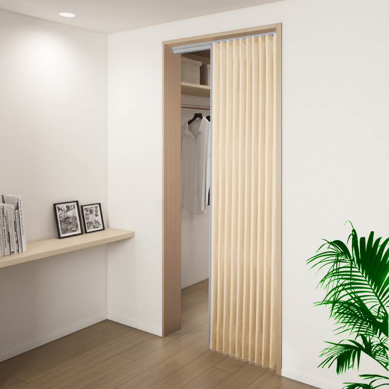 日式pvc折叠门隔断客厅厨房卫生间推拉门移门阳台卧室室内门定制