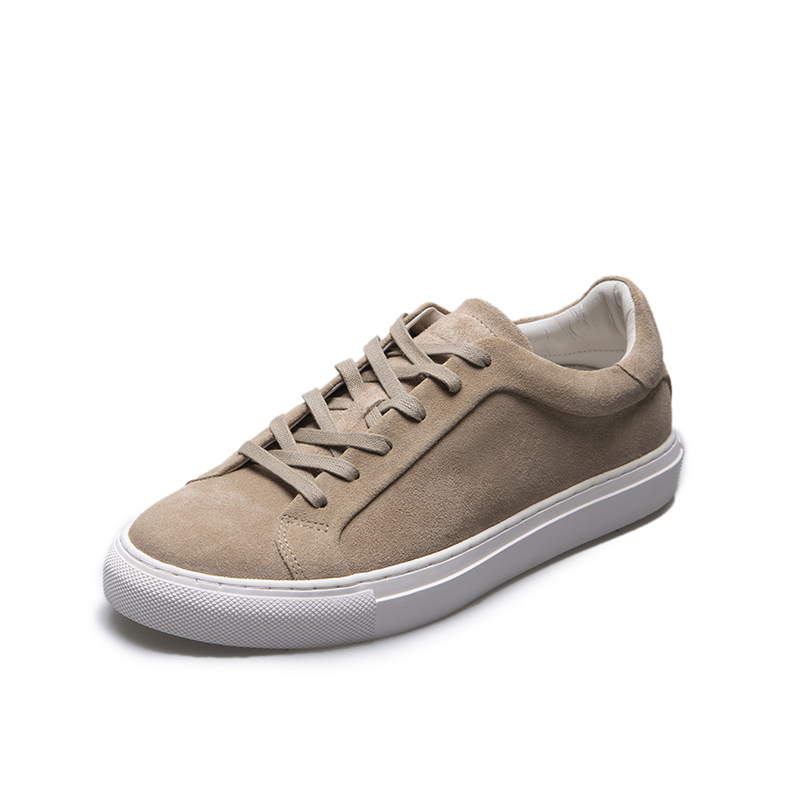 massimodutti男鞋黄褐色绒面皮革男士休闲休闲运动运动鞋时尚休闲鞋