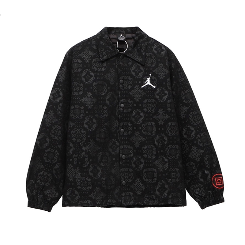 clot陈冠希联名丝绸夹克满印银线图腾中国国风夹克