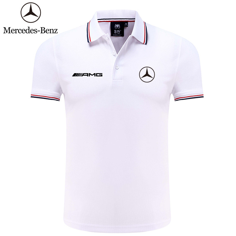 奔驰polo体恤衣服工作车展4samg名车休闲polo衫