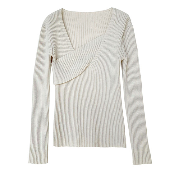 Maryme Wool Dress Women's 2021 Spring And Autumn New Slim Fit V-neck With Long Over Knee Bottomed Knitted Dress Maryme Wool Dress Women's 2021 Spring And Autumn New Slim Fit V-neck With Long Over Knee Bottomed Knitted Dress