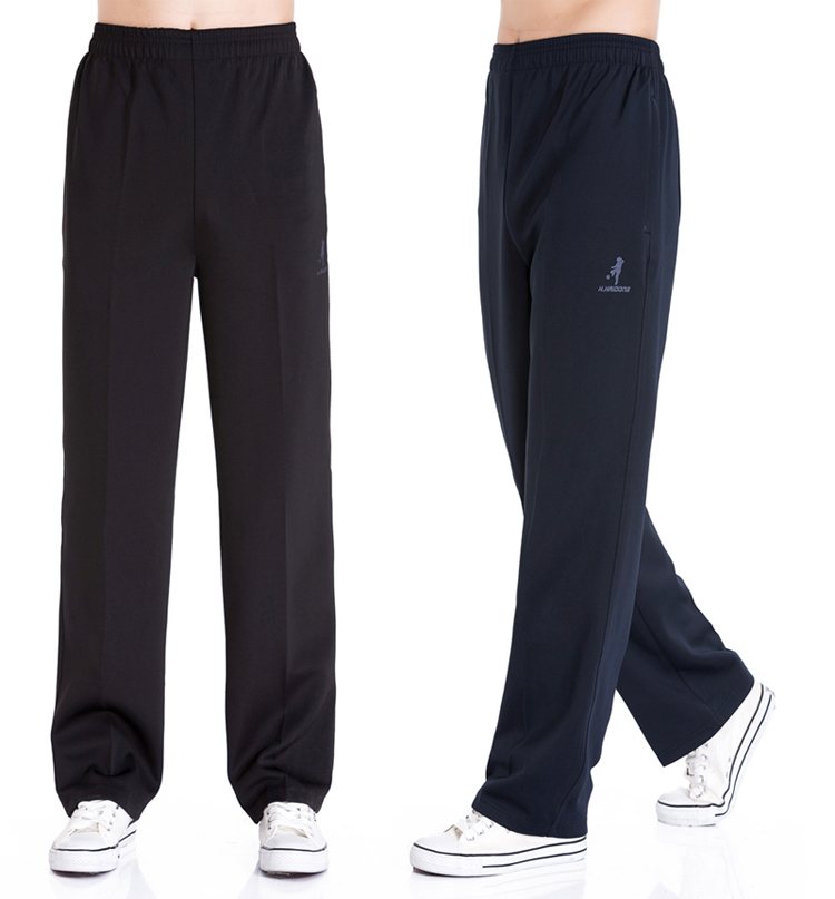 春秋季男运动裤松紧裤南韩丝休闲裤加肥高腰深档宽松弹力运动男裤