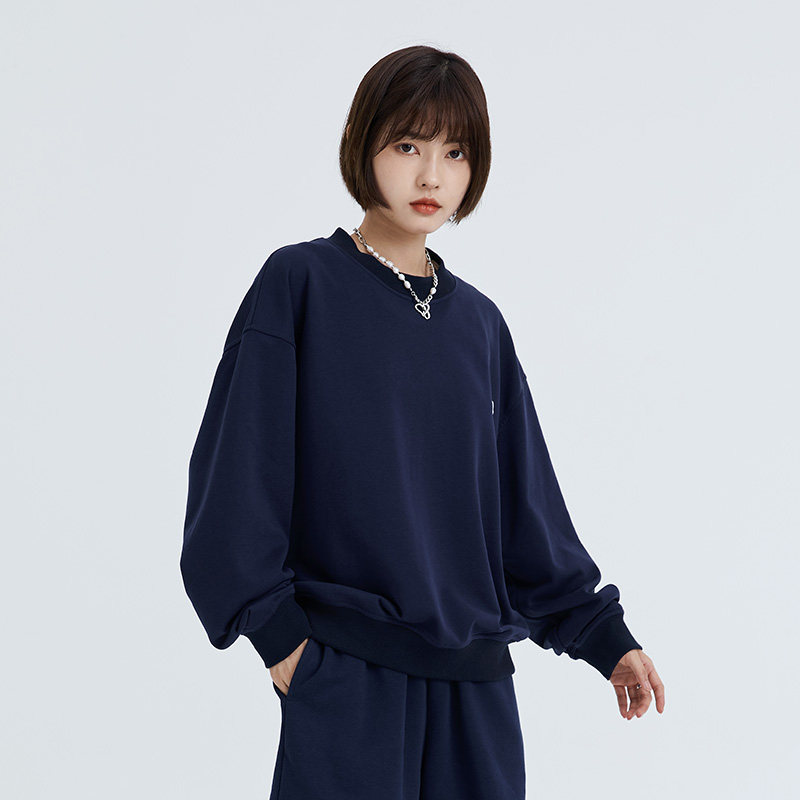 chaosbalance混乱平衡新品圆领长袖卫衣套头内搭上衣休闲运动套装