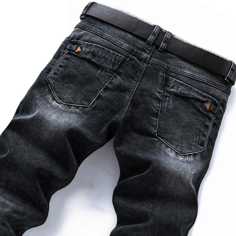 潮牌弹力百搭牛仔裤男士新款韩版小脚修身黑灰潮牌男裤长裤子春秋